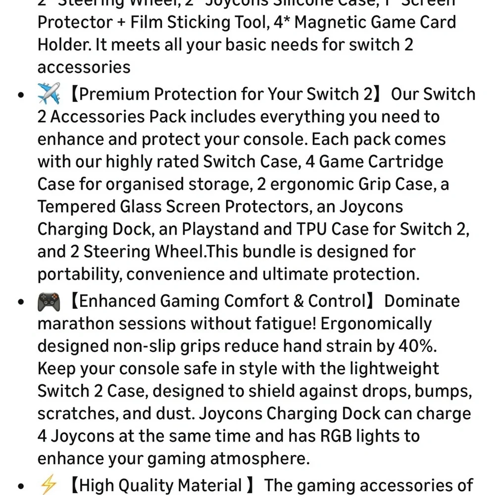 15 in 1 Nintendo switch to accessory bundle kit